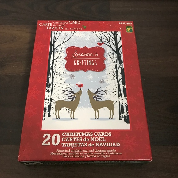 FREE ADD-ON 👑 20 PACK ASSORTED Christmas Cards Season's Greetings Holiday - Picture 1 of 3